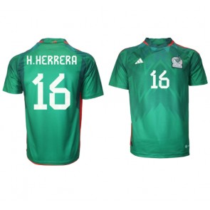 Maillot de foot Mexique Hector Herrera #16 Domicile Monde 2022 Manches Courte